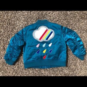 Cat & Jack Fleeced Lined Jacket - Teal 2T